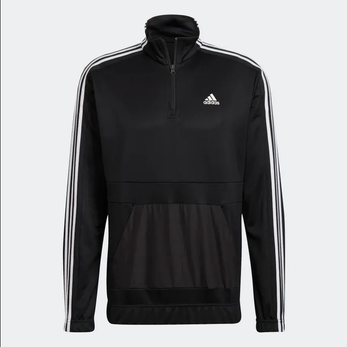 Adidas Aeroready Tricot Quarter Zip Men's Tracksuit HE2233 Black White 