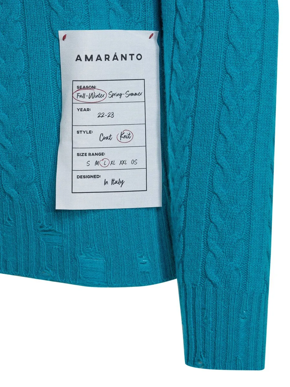 AMARANTO Maglione Treccia 