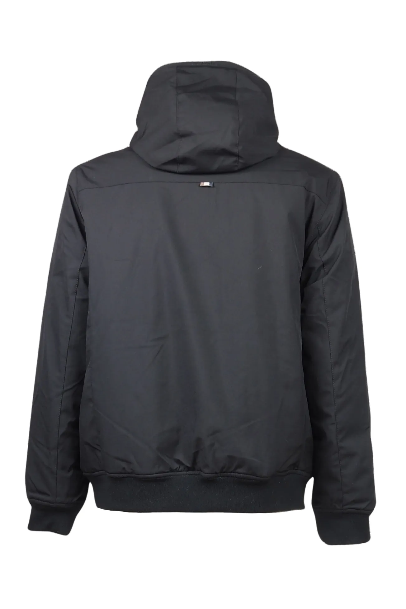 Aquascutum giacchetto nero Active Hooded uomo