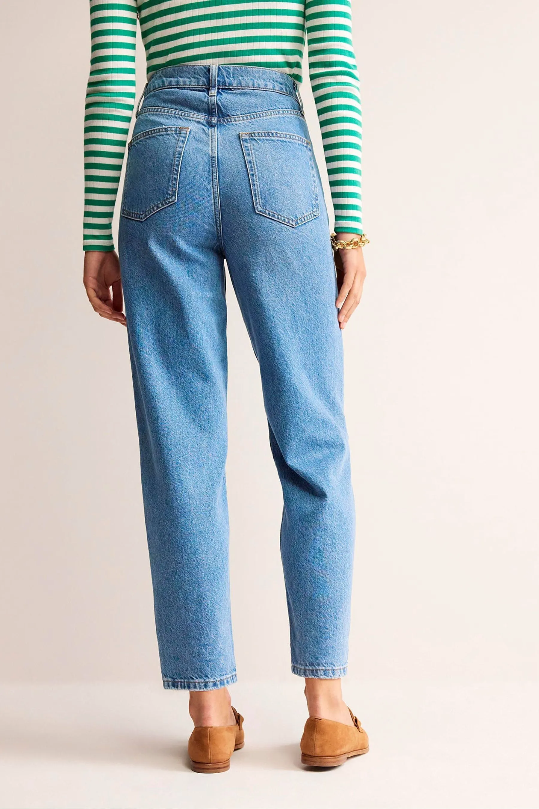 Boden Jeans a vita alta affusolati 100% cotone    