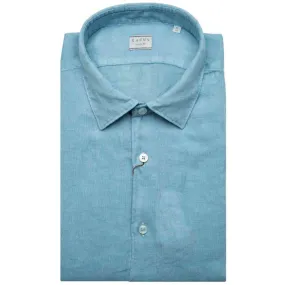 Camicia azzurra in lino Tailor Fit 