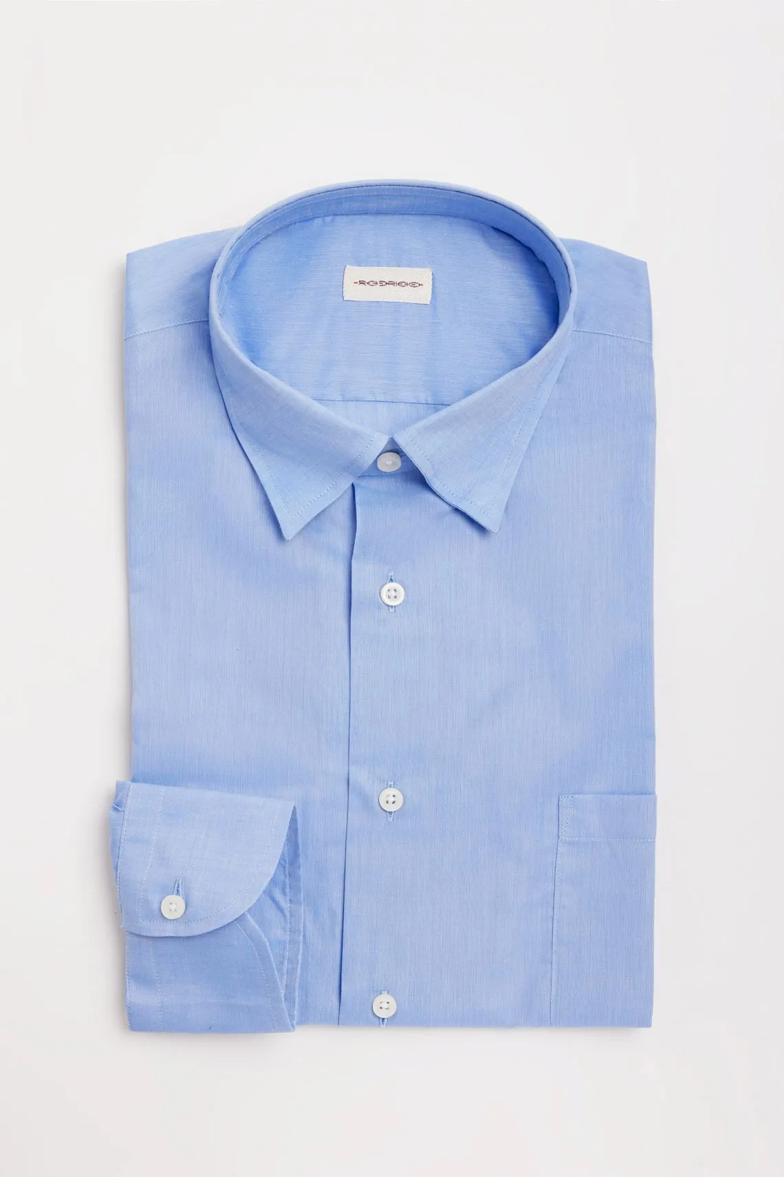 CAMICIA COLLO BUTTON DOWN NASCOSTO ZEPHIR AZZURRO