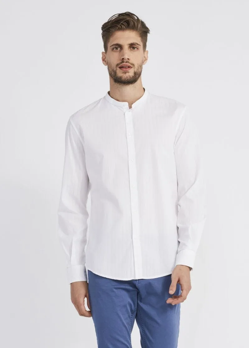 Camicia con collo alla coreana