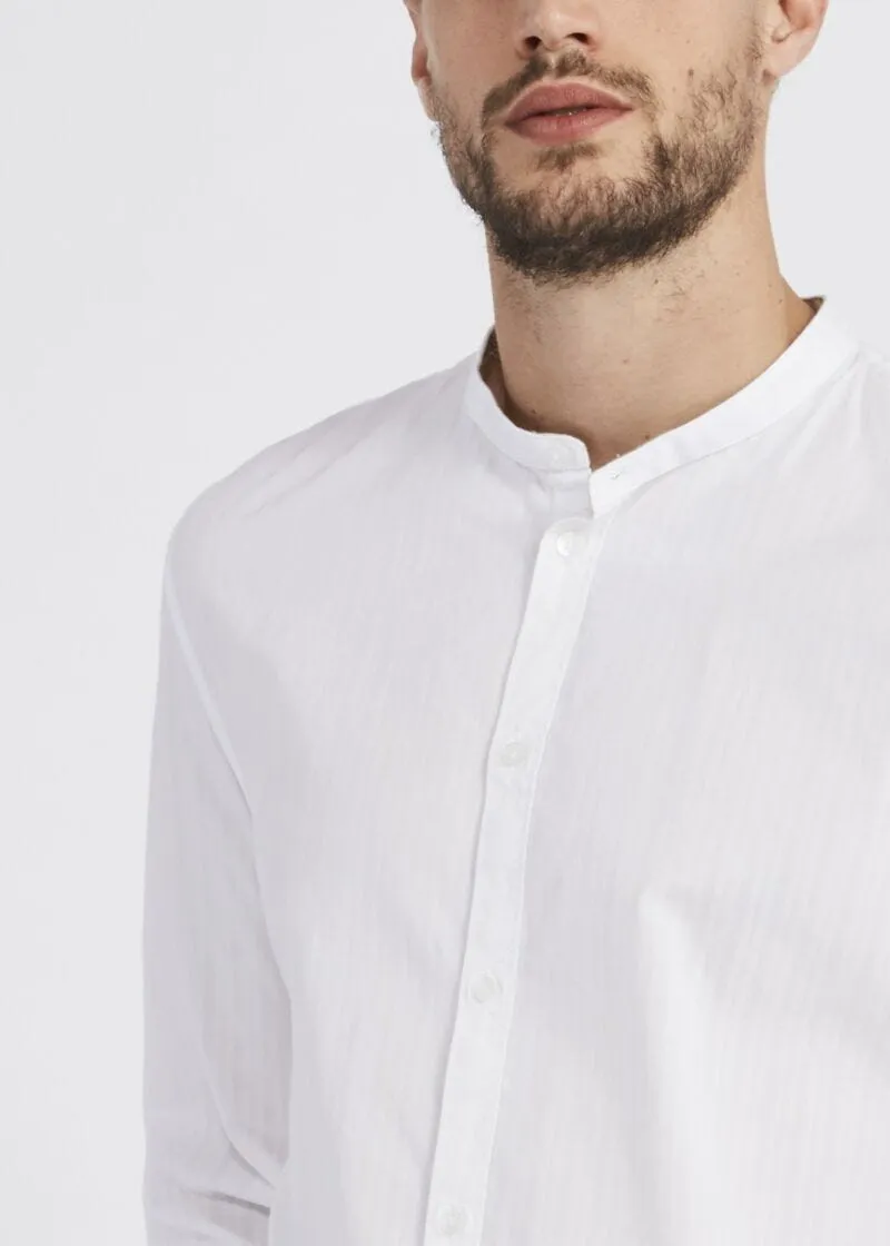 Camicia con collo alla coreana