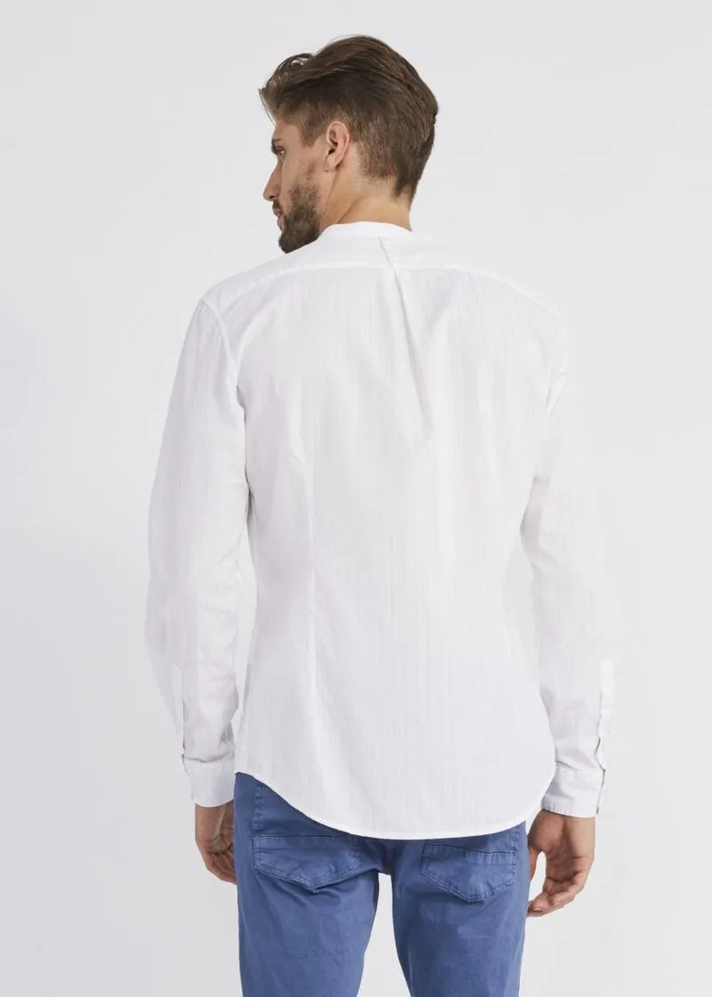 Camicia con collo alla coreana