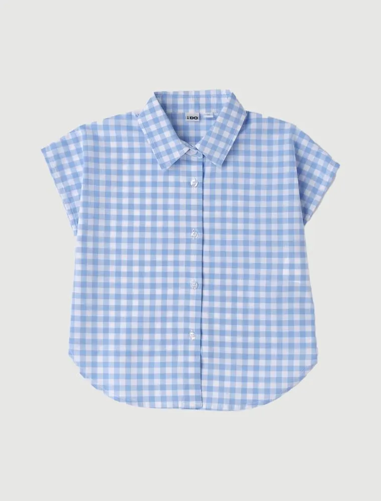 Camicia Manica Corta I Do - Azzurro