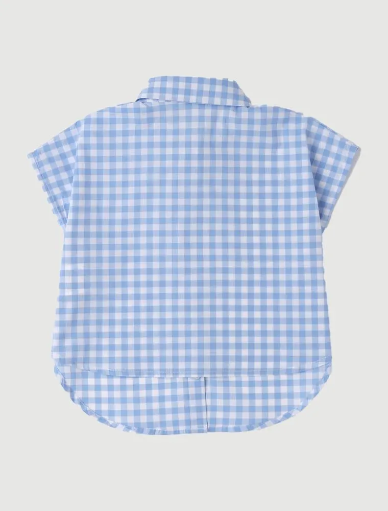 Camicia Manica Corta I Do - Azzurro