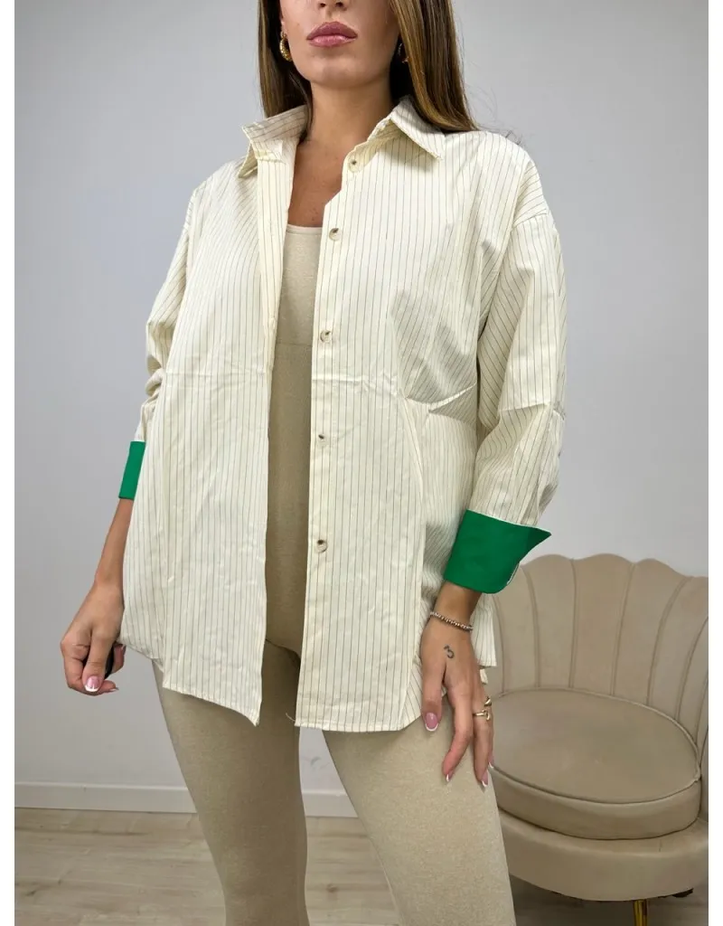 CAMICIA MAROL CON VERDE