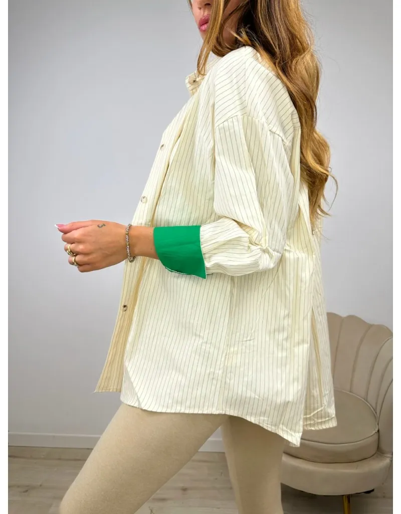 CAMICIA MAROL CON VERDE