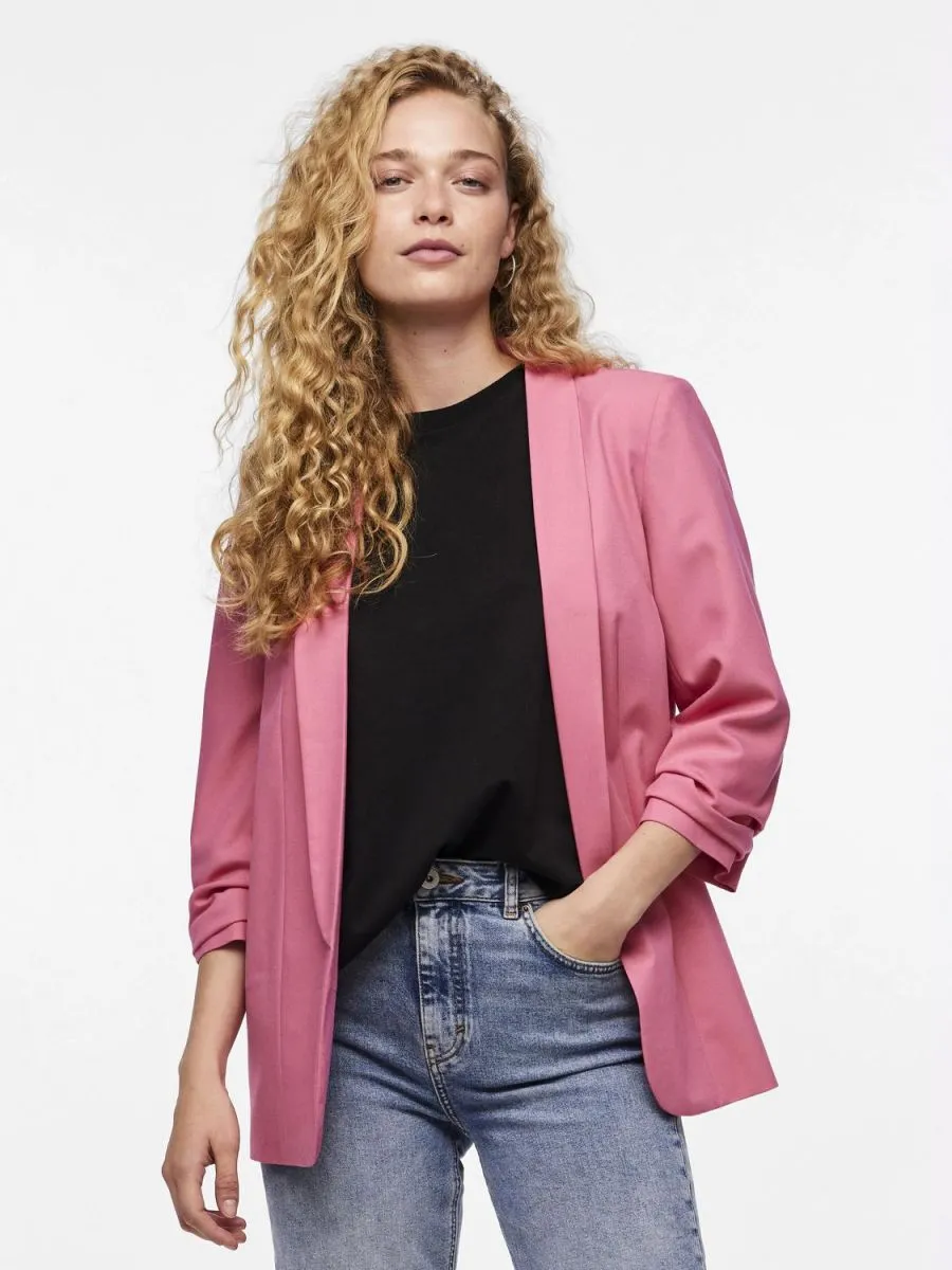 CAPISPALLA E GIACCHE Donna PIECES 17090996 PCBOSS 3/4 BLAZER HOT PINK