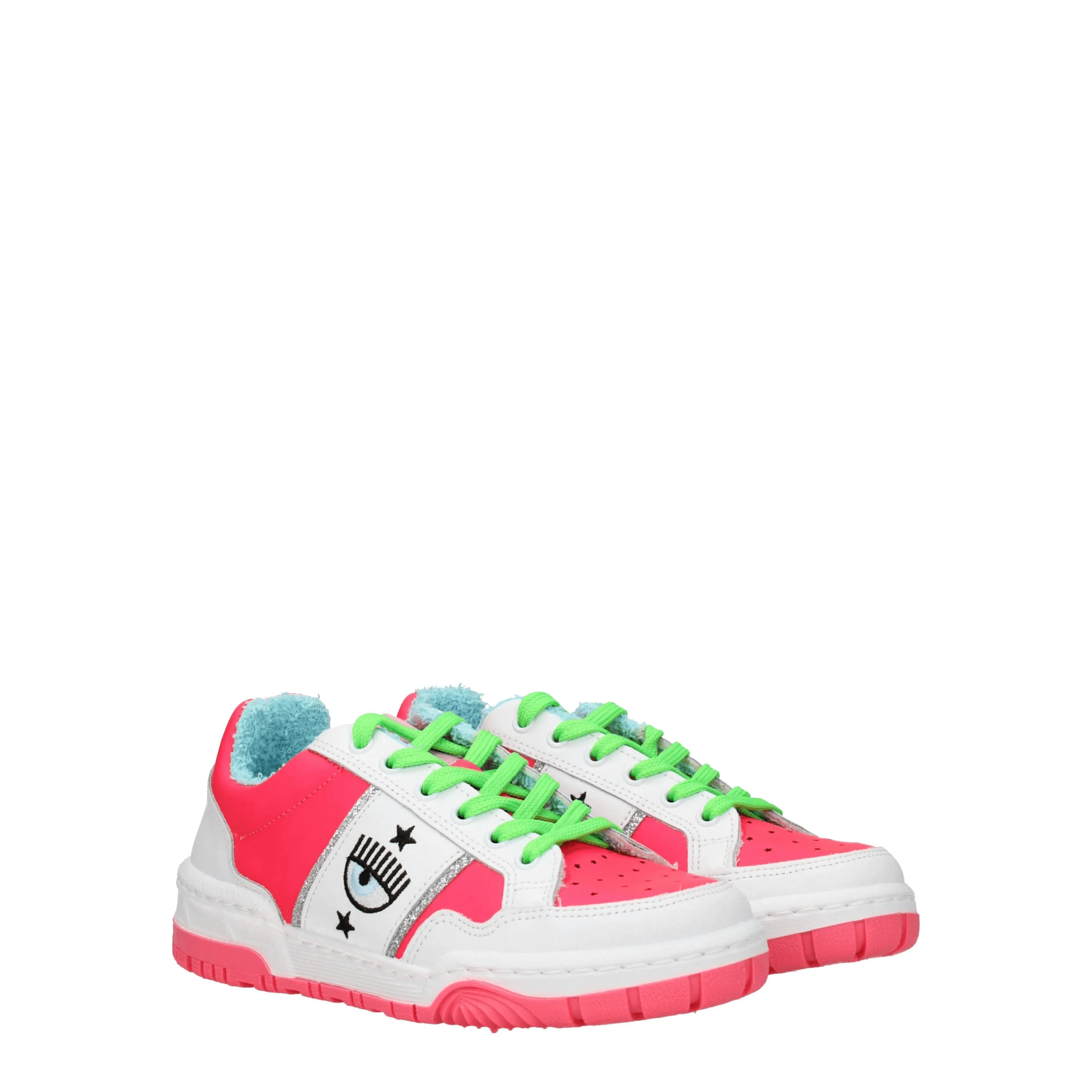 Chiara Ferragni Sneakers Donna Pelle Rosa/Rosa Fluo