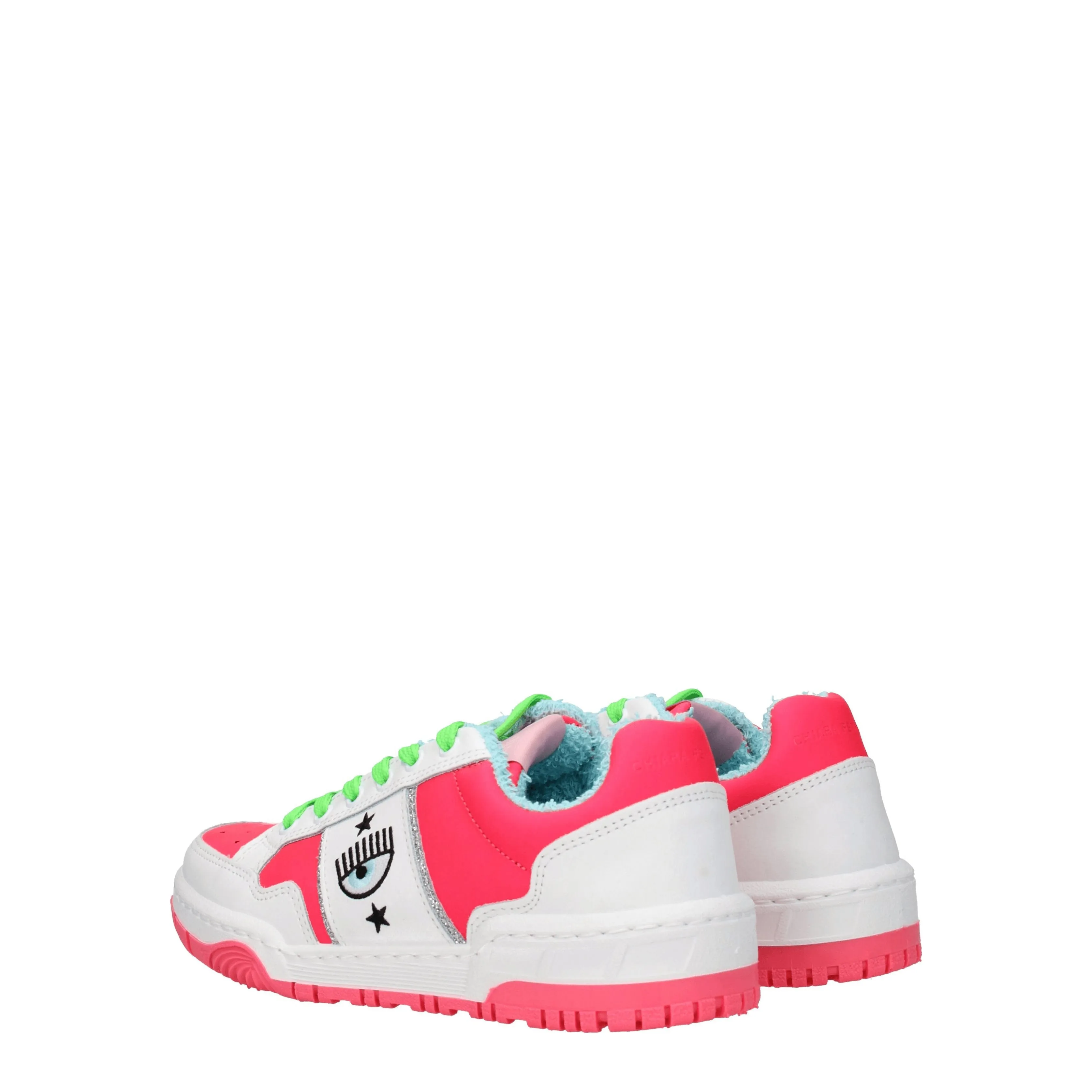 Chiara Ferragni Sneakers Donna Pelle Rosa/Rosa Fluo