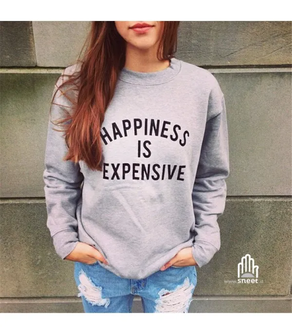 Felpa Happiness is expensive