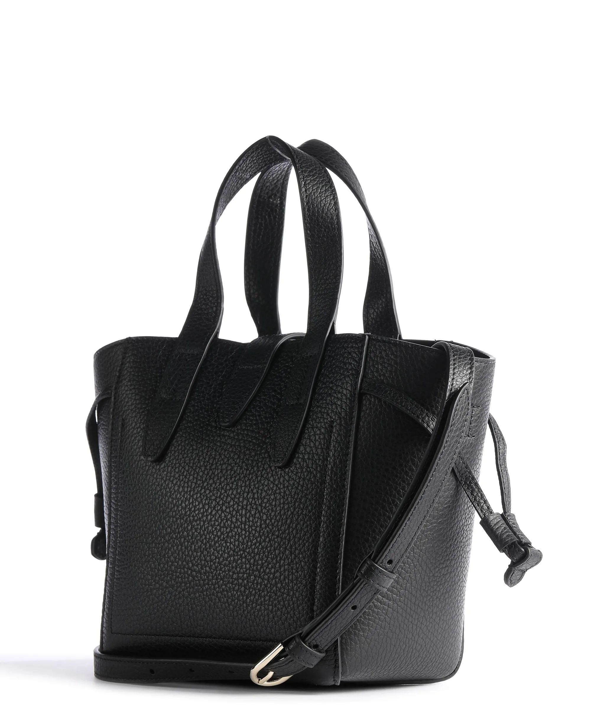  Furla Net Mini Borsa a tracolla pelle granulata nero  