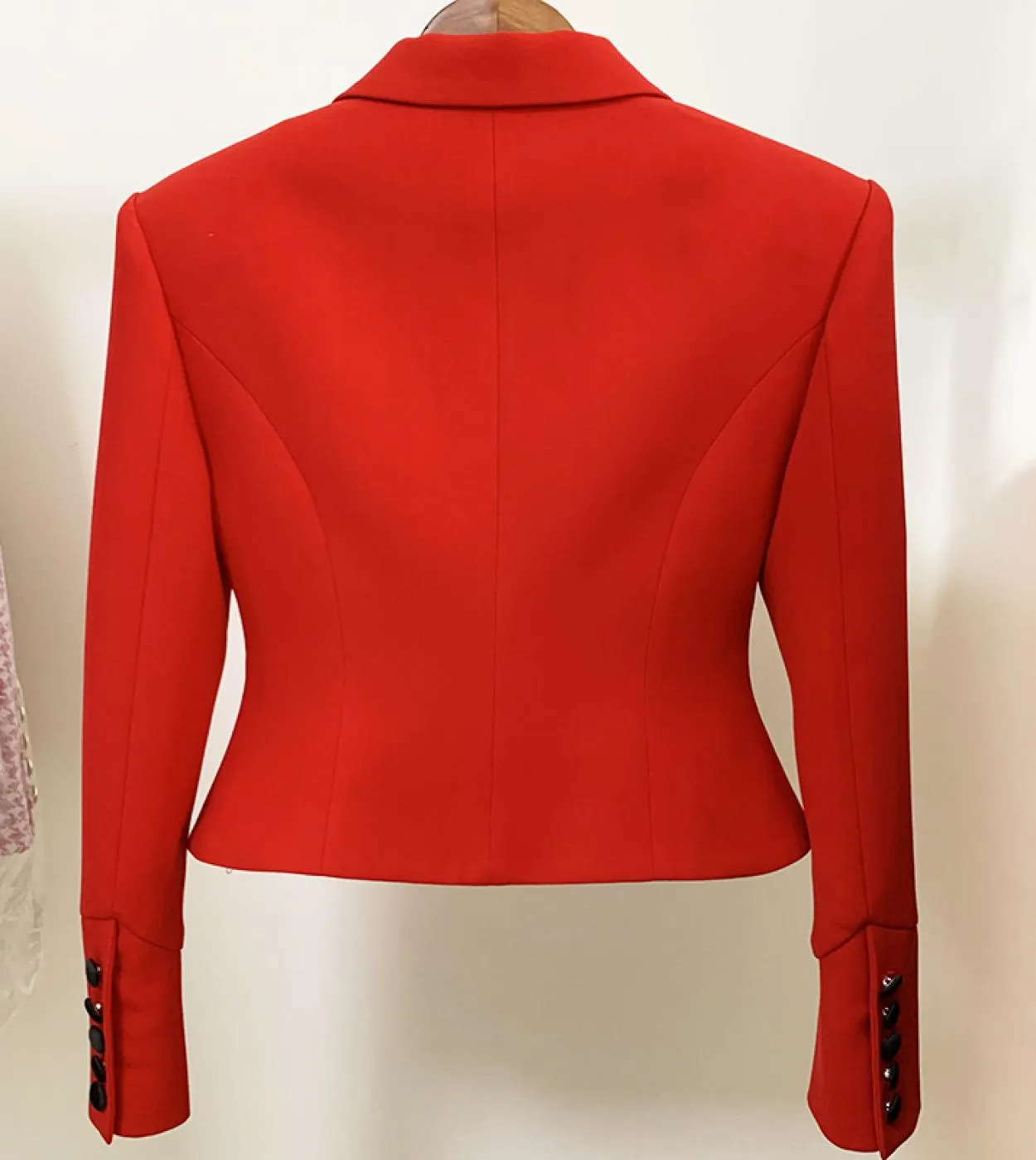 Giacca da donna firmata di alta qualità più nuova moda 2023 Blazer corto rosso aderente da donna