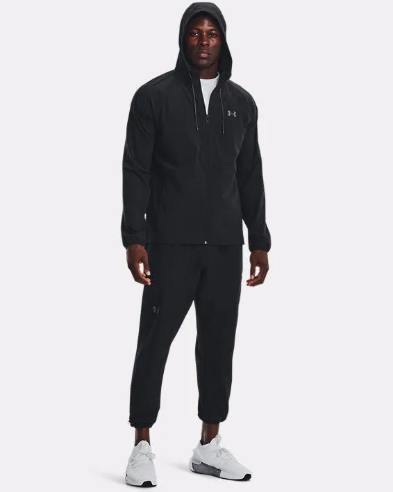 GIACCA DA UOMO UNDER ARMOUR STRETCH WOVEN WINDBREAKER BLACK/PITCH GR 1377171 001