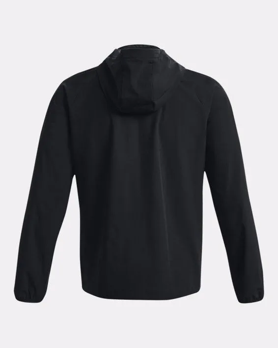 GIACCA DA UOMO UNDER ARMOUR STRETCH WOVEN WINDBREAKER BLACK/PITCH GR 1377171 001