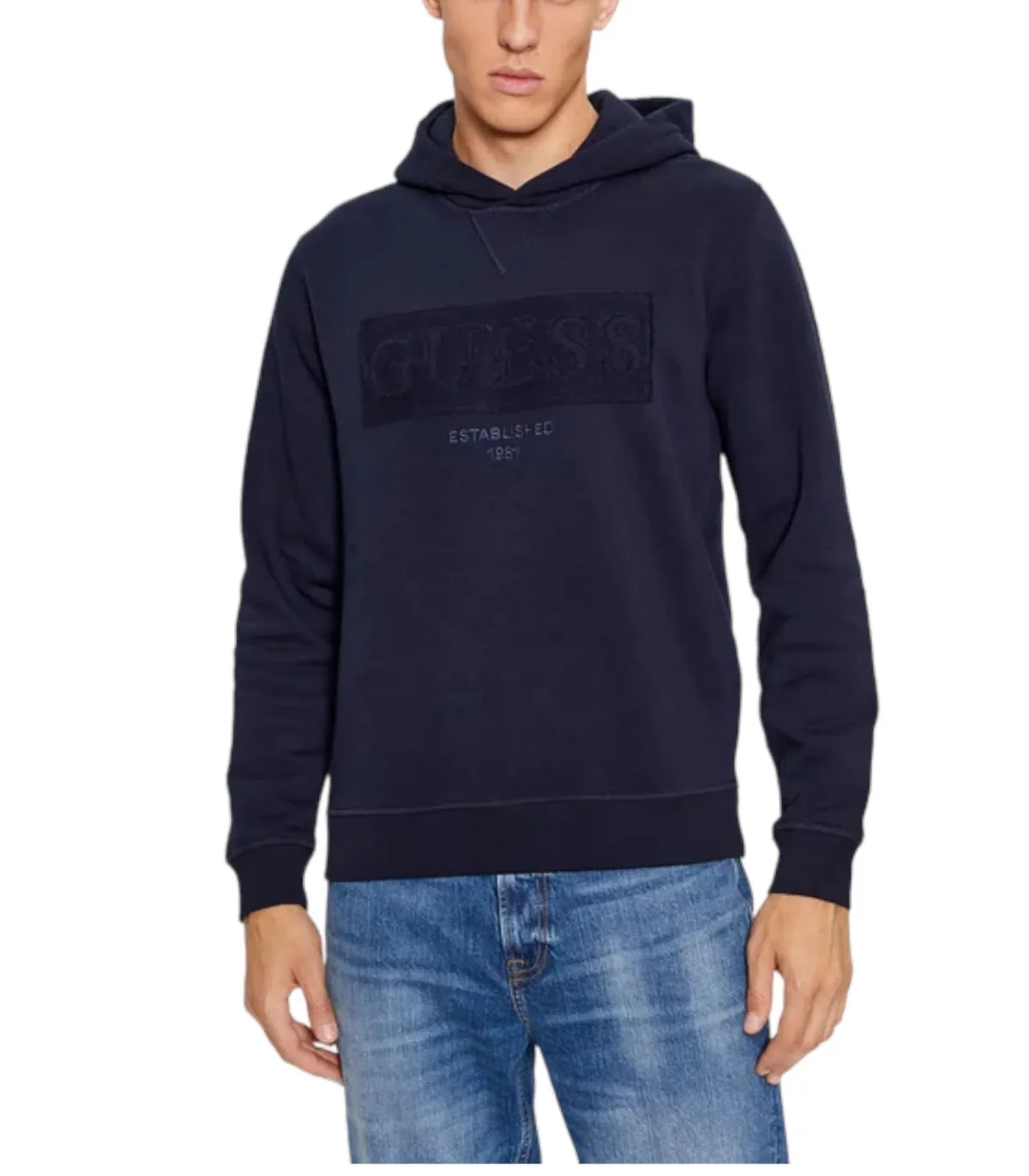 Guess Uomo Felpa Con Cappuccio  Beau