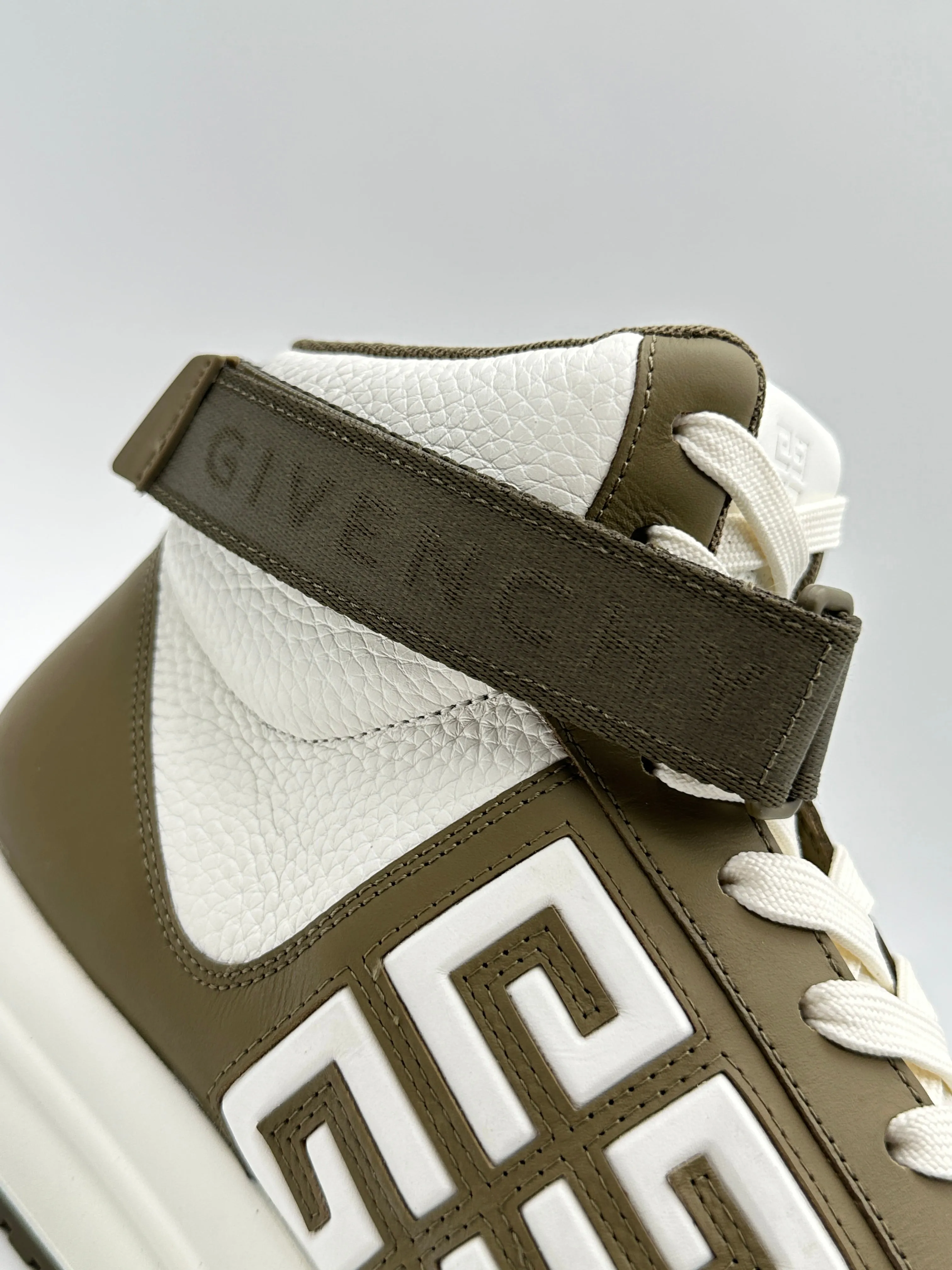 High Top Khaki Sneakers