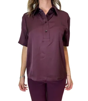 IMPERIAL Imperial camicia melanzana donna