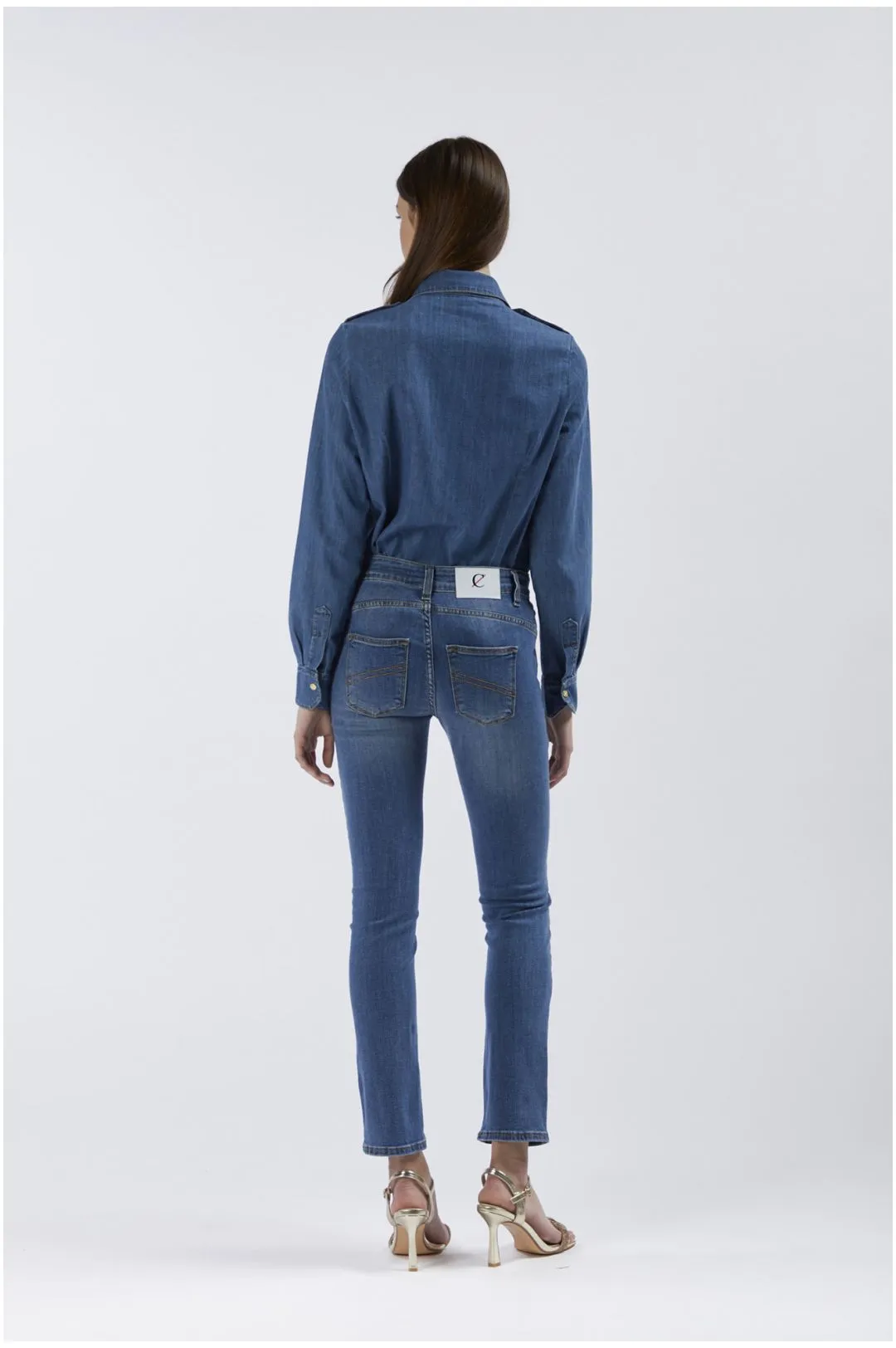 jeans denim slim super stretch blu medio