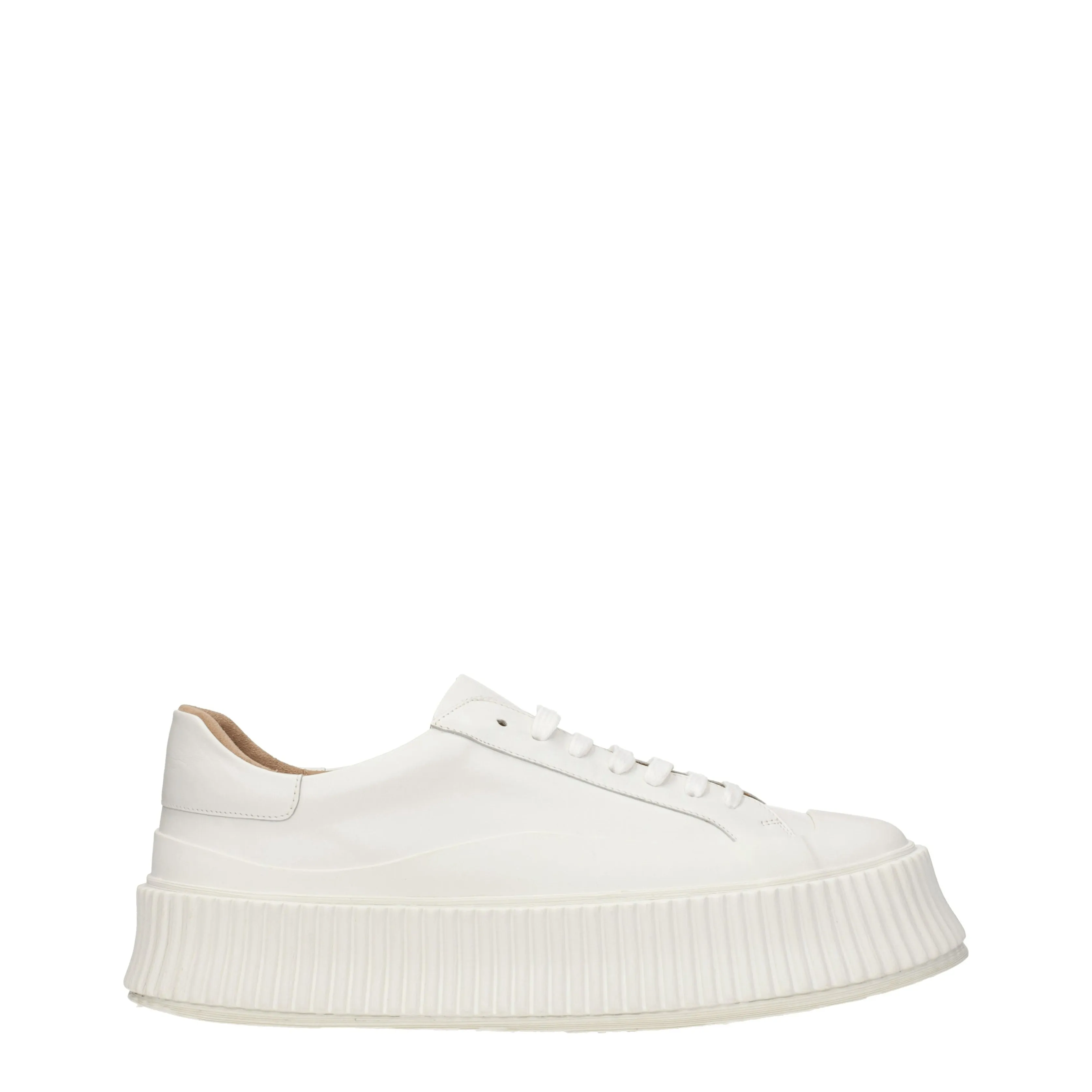 Jil Sander Sneakers Donna Pelle Bianco/Bianco Ottico