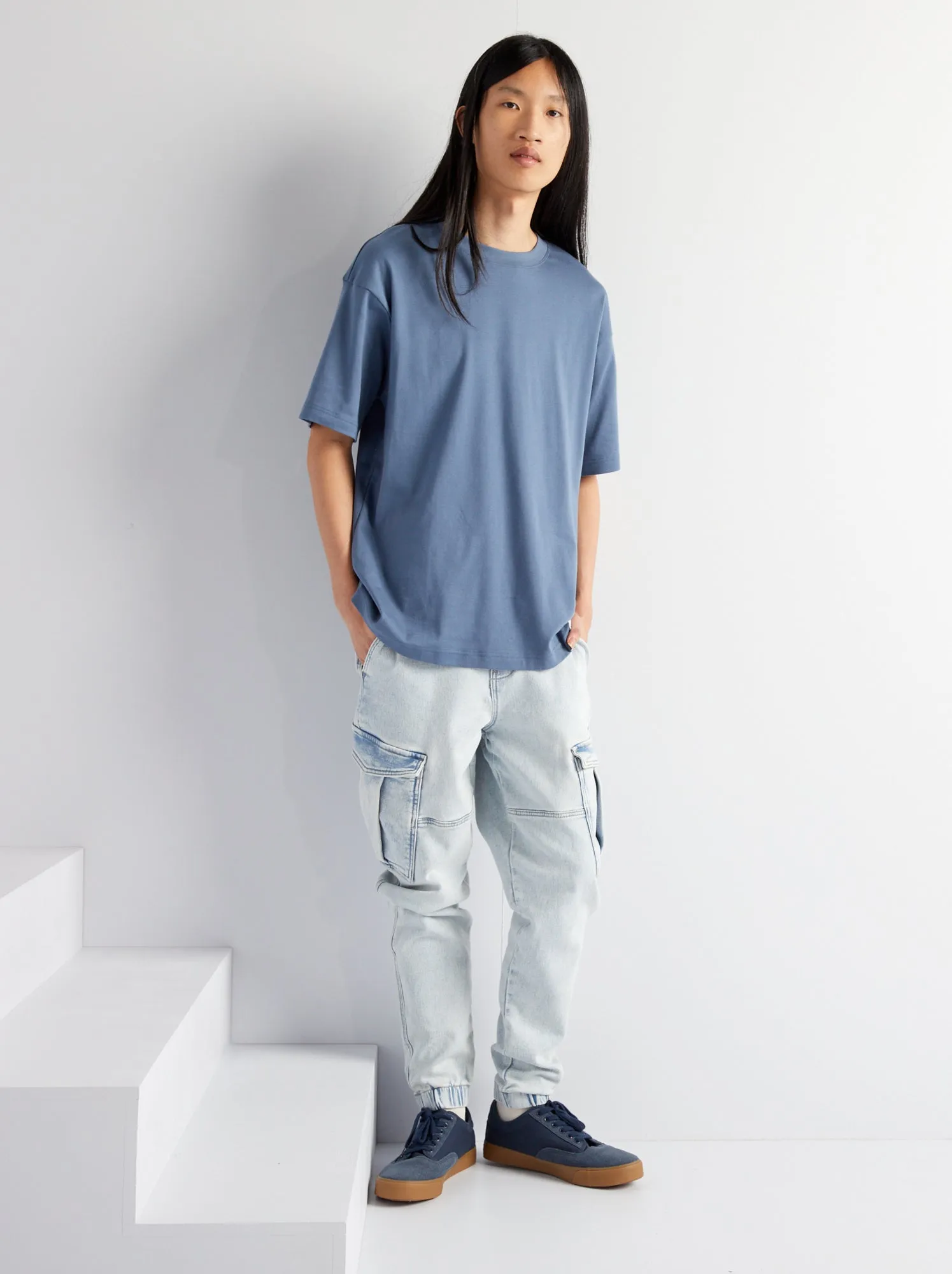 Joggers effetto jeans - BLU