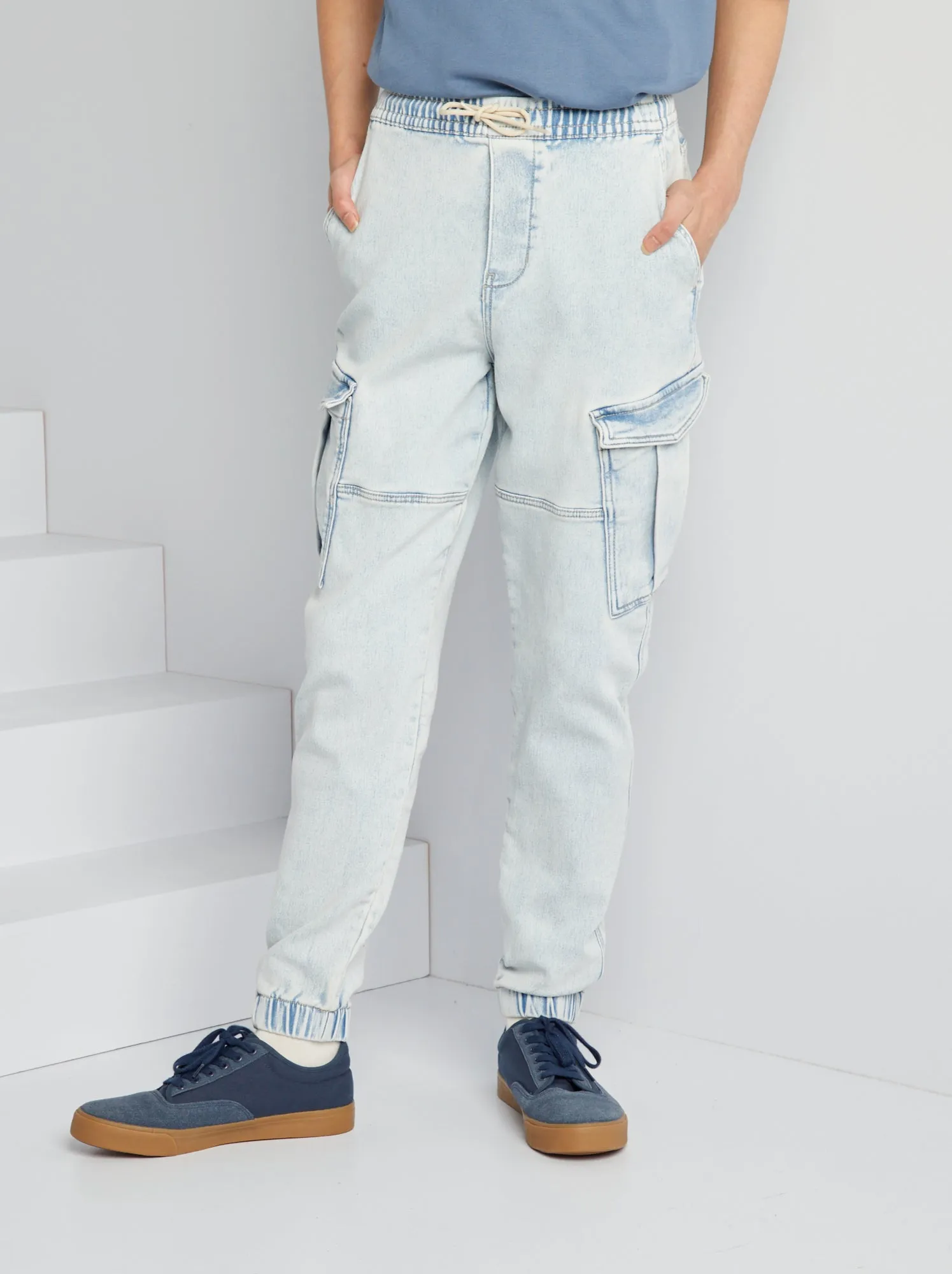 Joggers effetto jeans - BLU