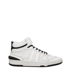 Lanvin Sneakers Uomo Pelle Bianco/Nero