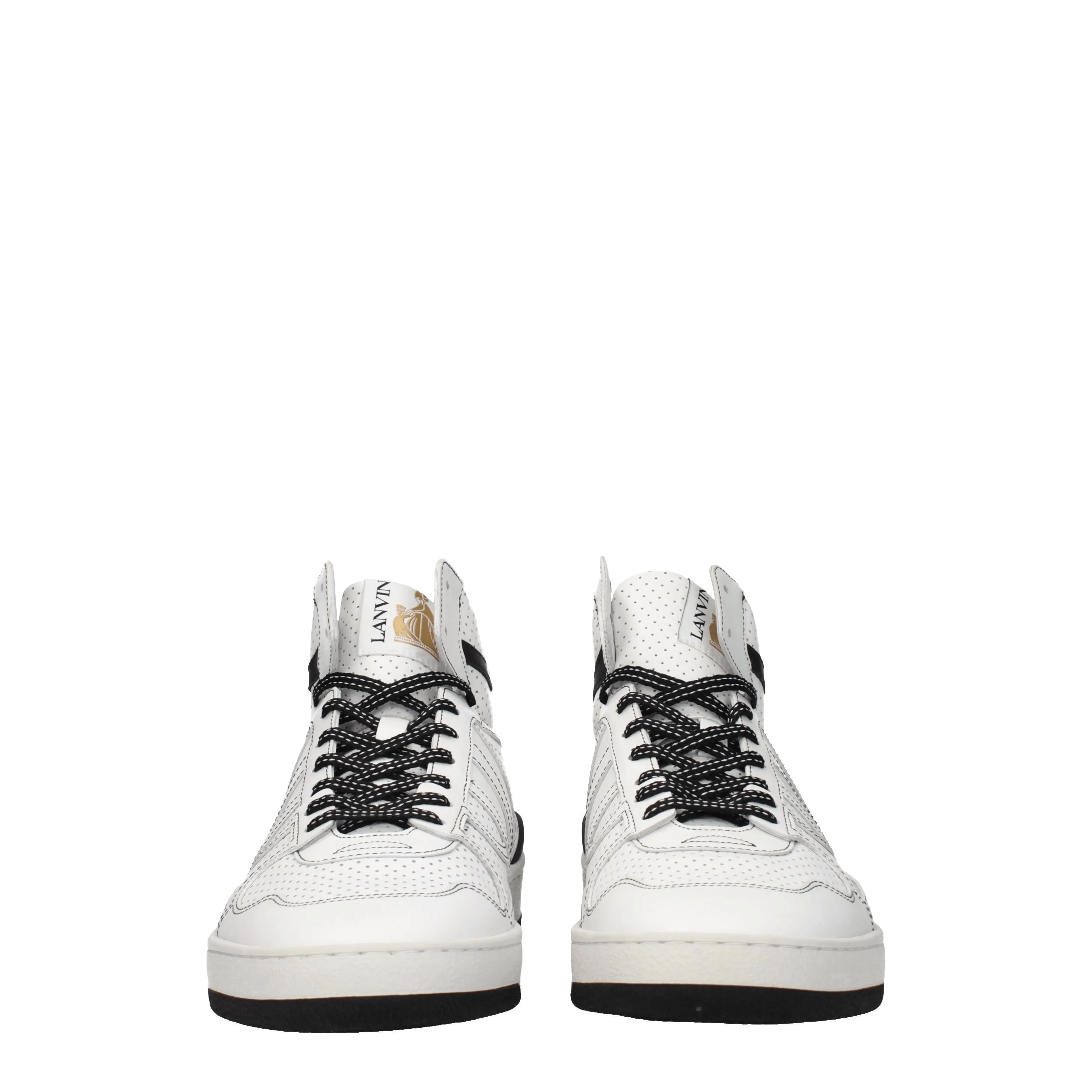 Lanvin Sneakers Uomo Pelle Bianco/Nero