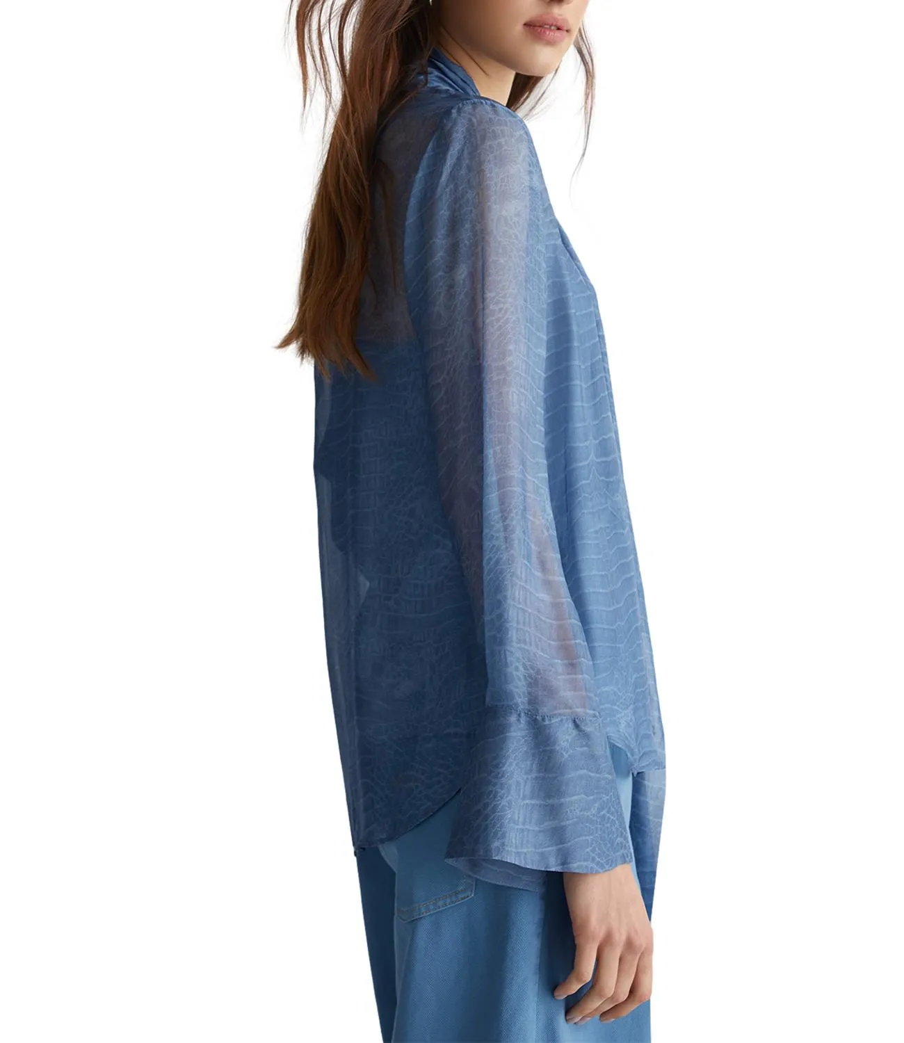 LIU-JO Liu Jo Camicia Cocco Blue Wave Donna