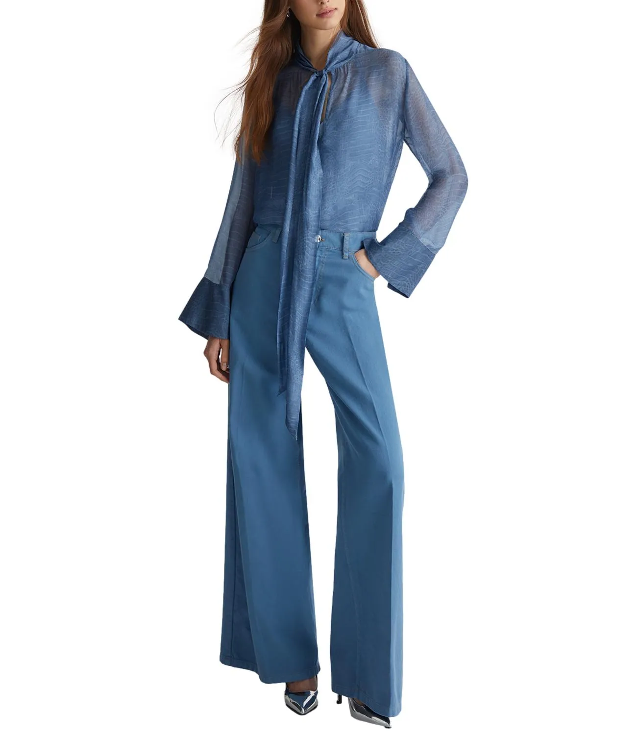 LIU-JO Liu Jo Camicia Cocco Blue Wave Donna