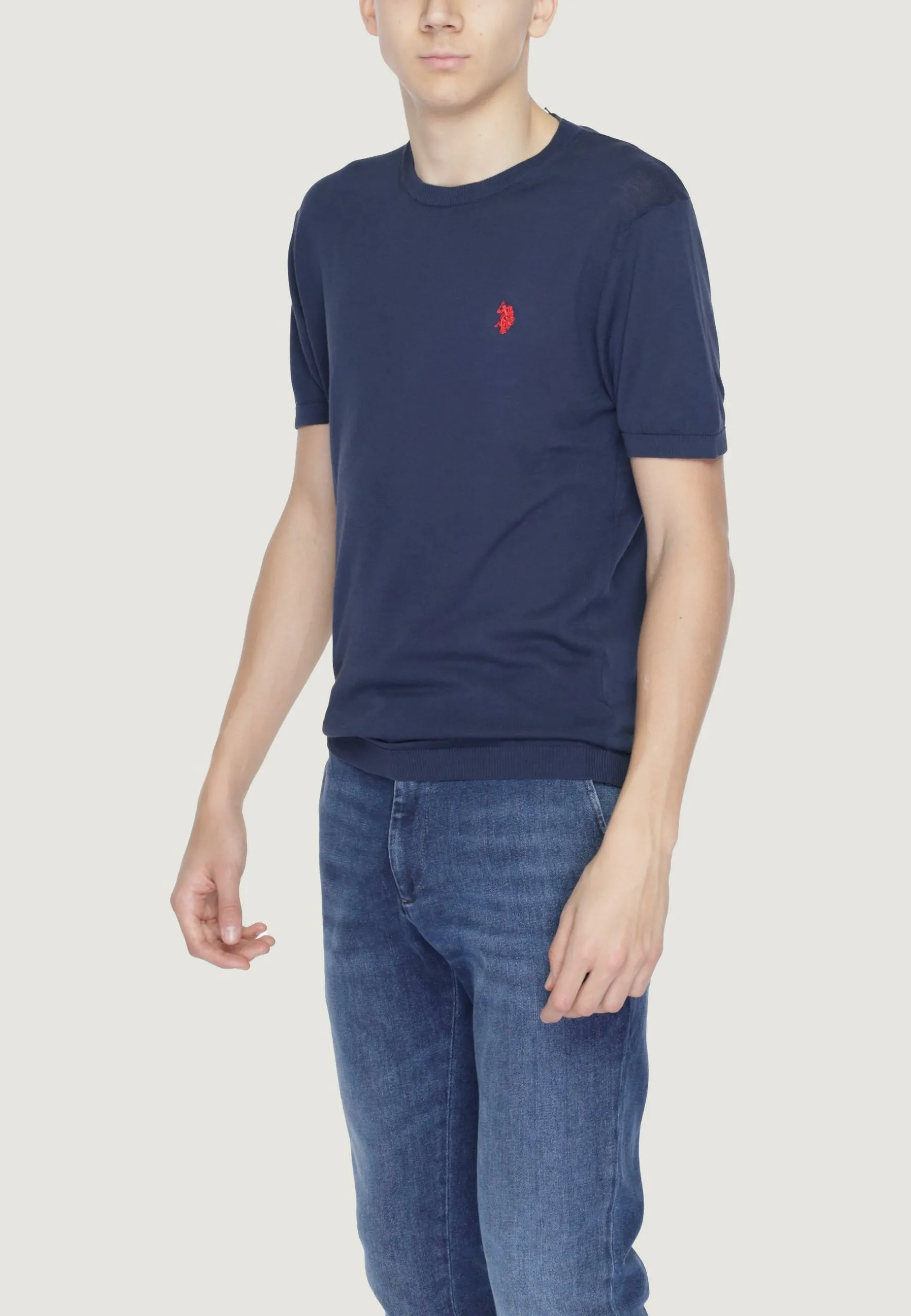 Maglia in filo manica corta U.s. Polo Assn. IKE Blu