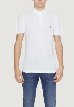 Maglia in filo manica corta U.s. Polo Assn. WAIL Bianco