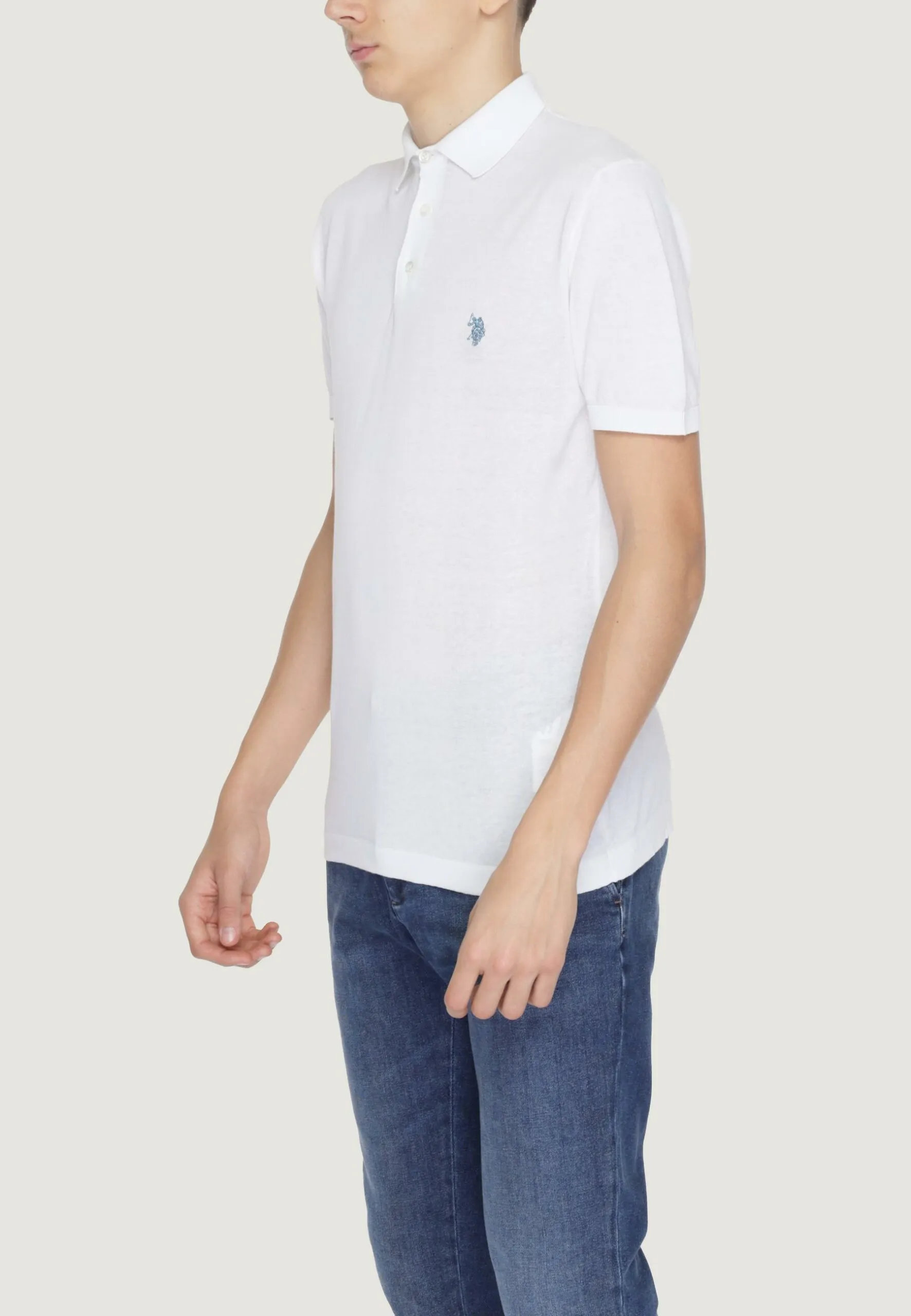 Maglia in filo manica corta U.s. Polo Assn. WAIL Bianco