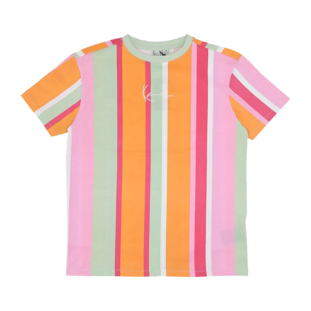 maglietta donna w os stripe tee ORANGE/LIGHT MINT/LIGHT ROSE