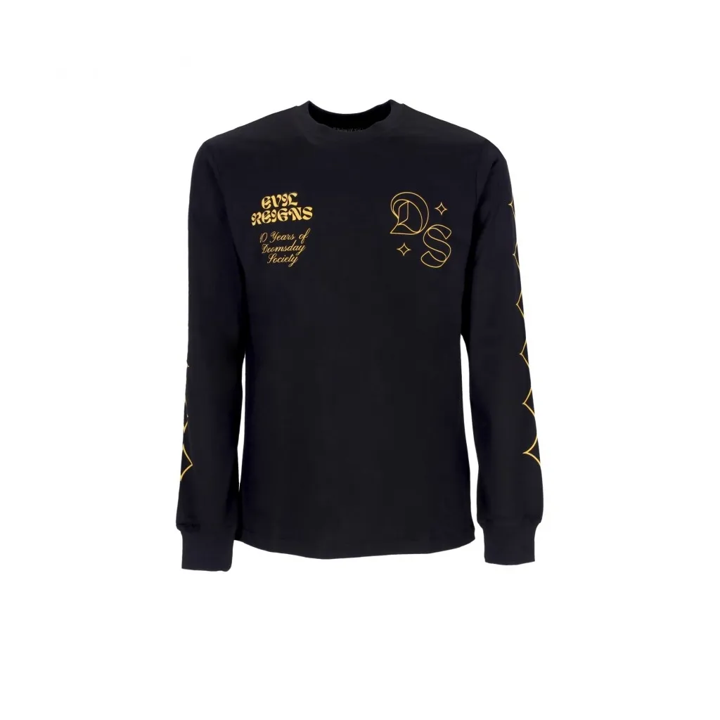 maglietta manica lunga uomo dxsx l/s tee BLACK