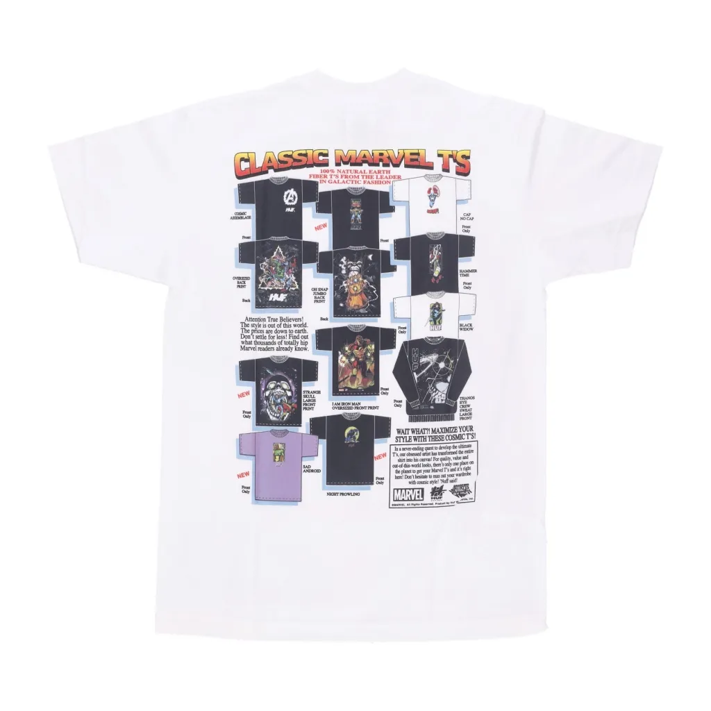 maglietta uomo galactic tees tee x avengers WHITE