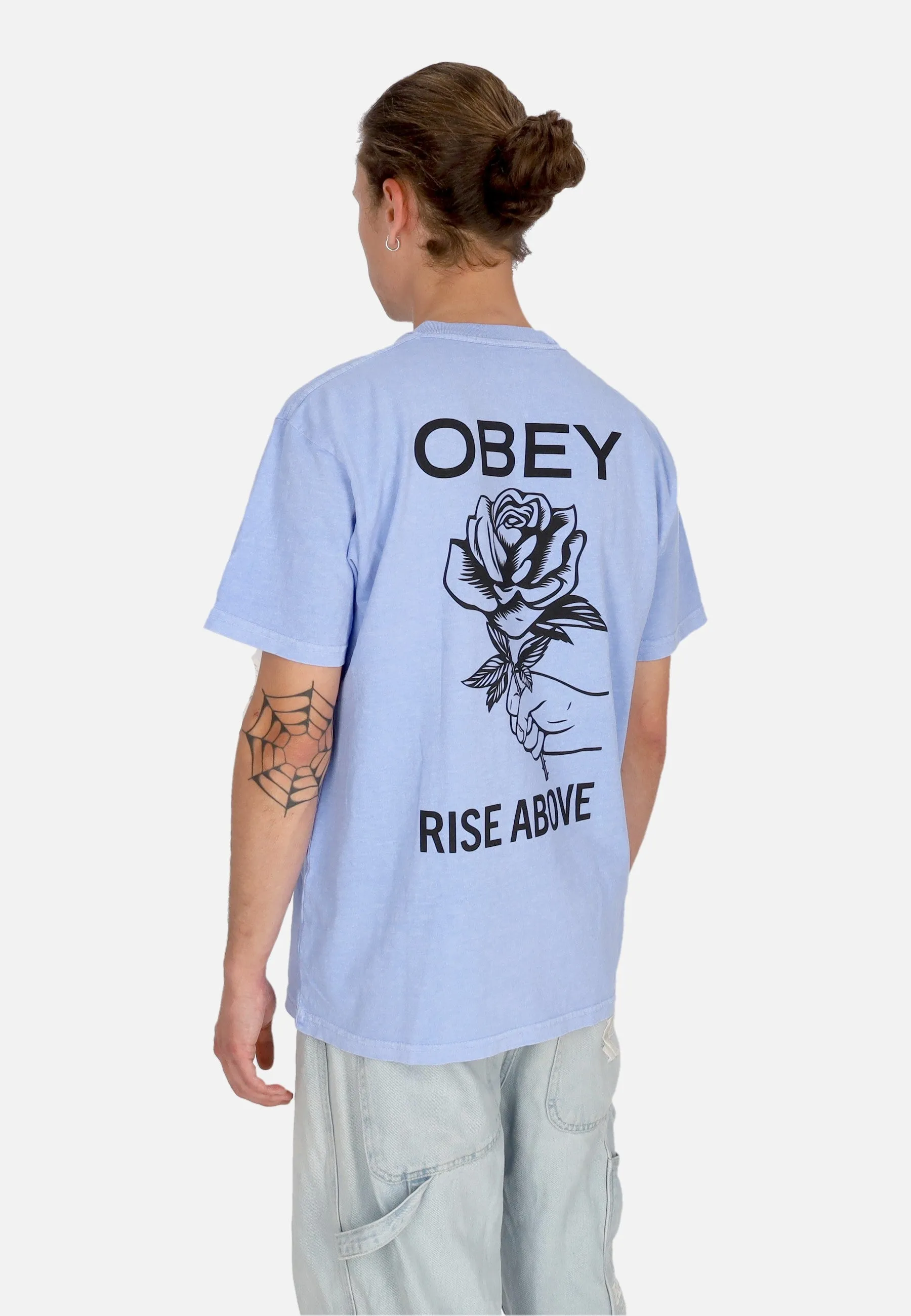 Maglietta Uomo Rise Above Rose Classic Pigment Tee Pigment Hydrangea