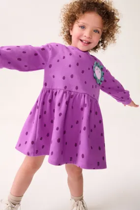 Manica lunga Maglione Vestito (3mesi -7anni)    