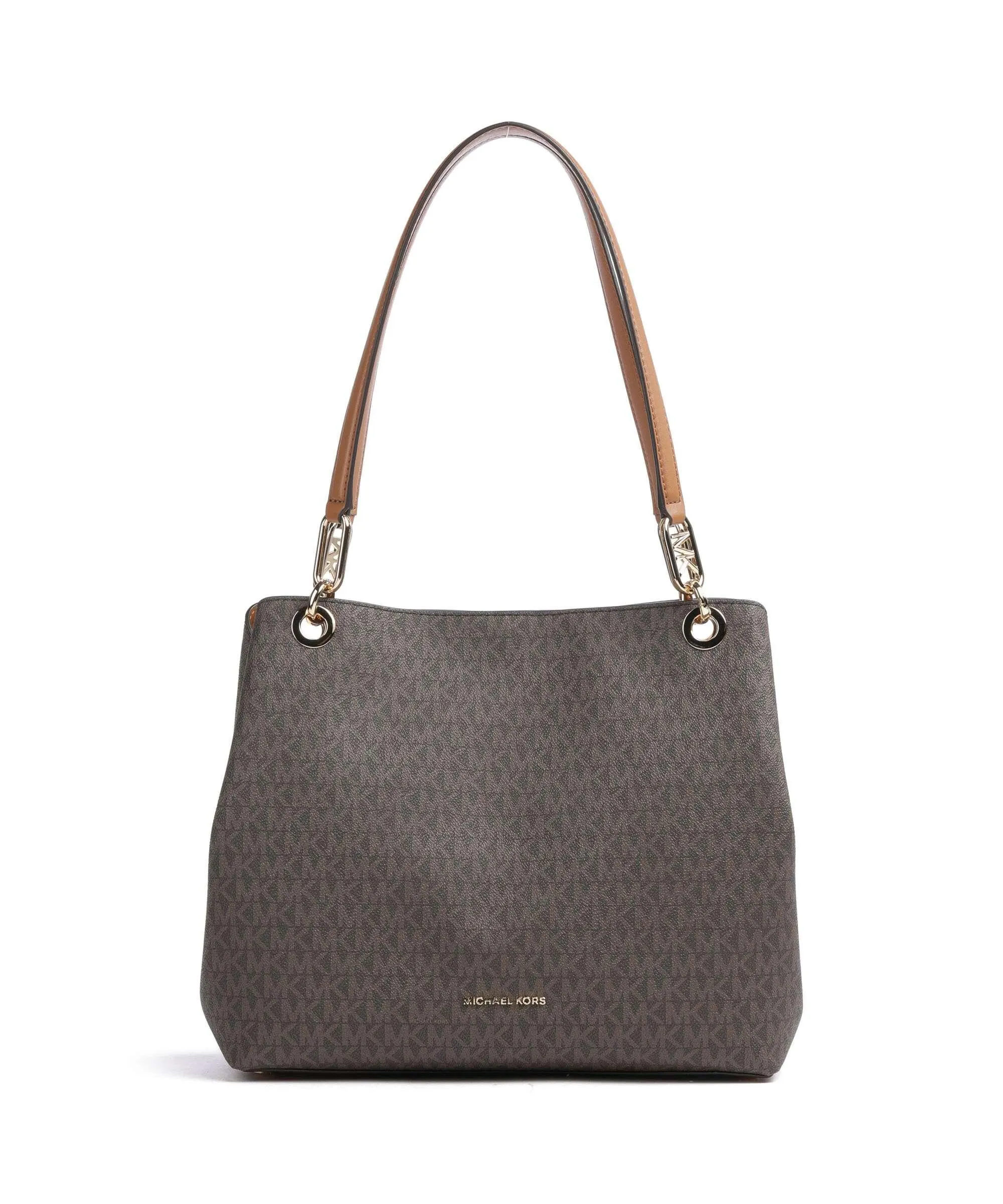  Michael Kors Kensington Borsa hobo tela marrone scuro  