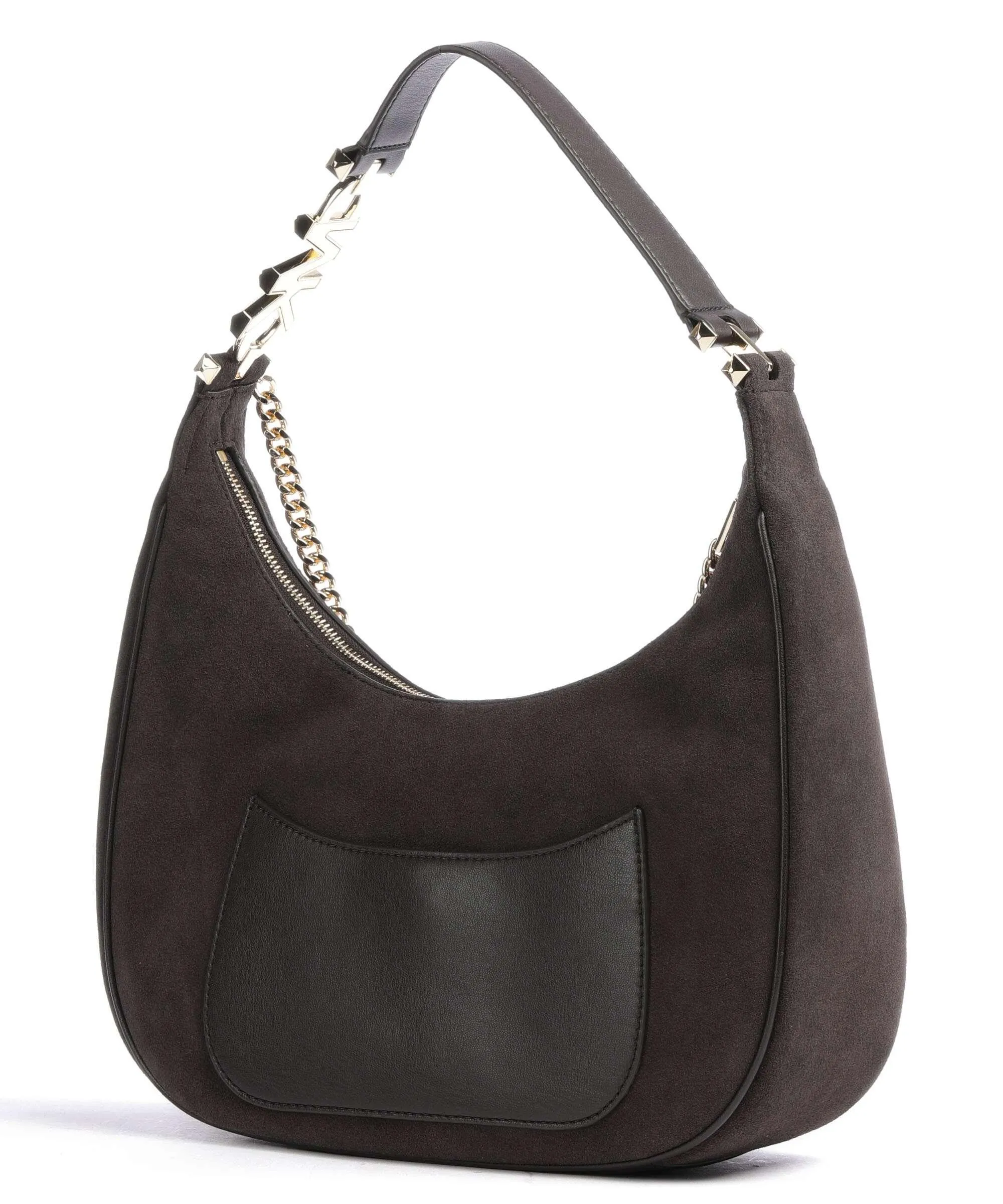  Michael Kors Piper Borsa hobo pelle bovina ruvida marrone scuro  