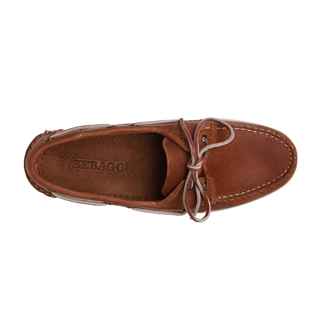 Mocassini Uomo Sebago Docksides Portland Crazy H Marrone