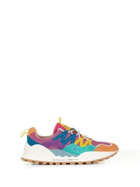 Multicolored Washi sneakers in suede and nylon