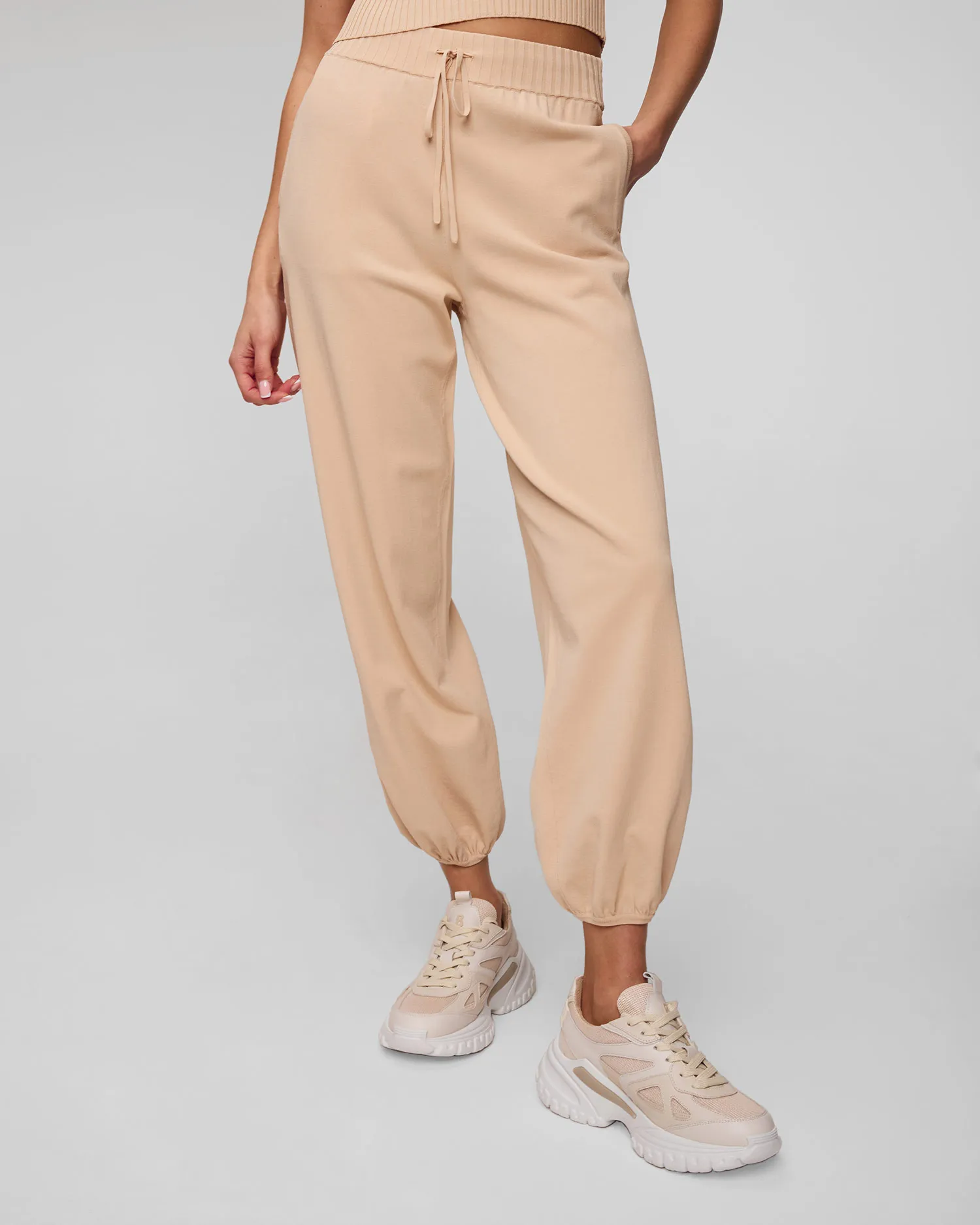 Pantaloni beige da donna Deha D02437-12111