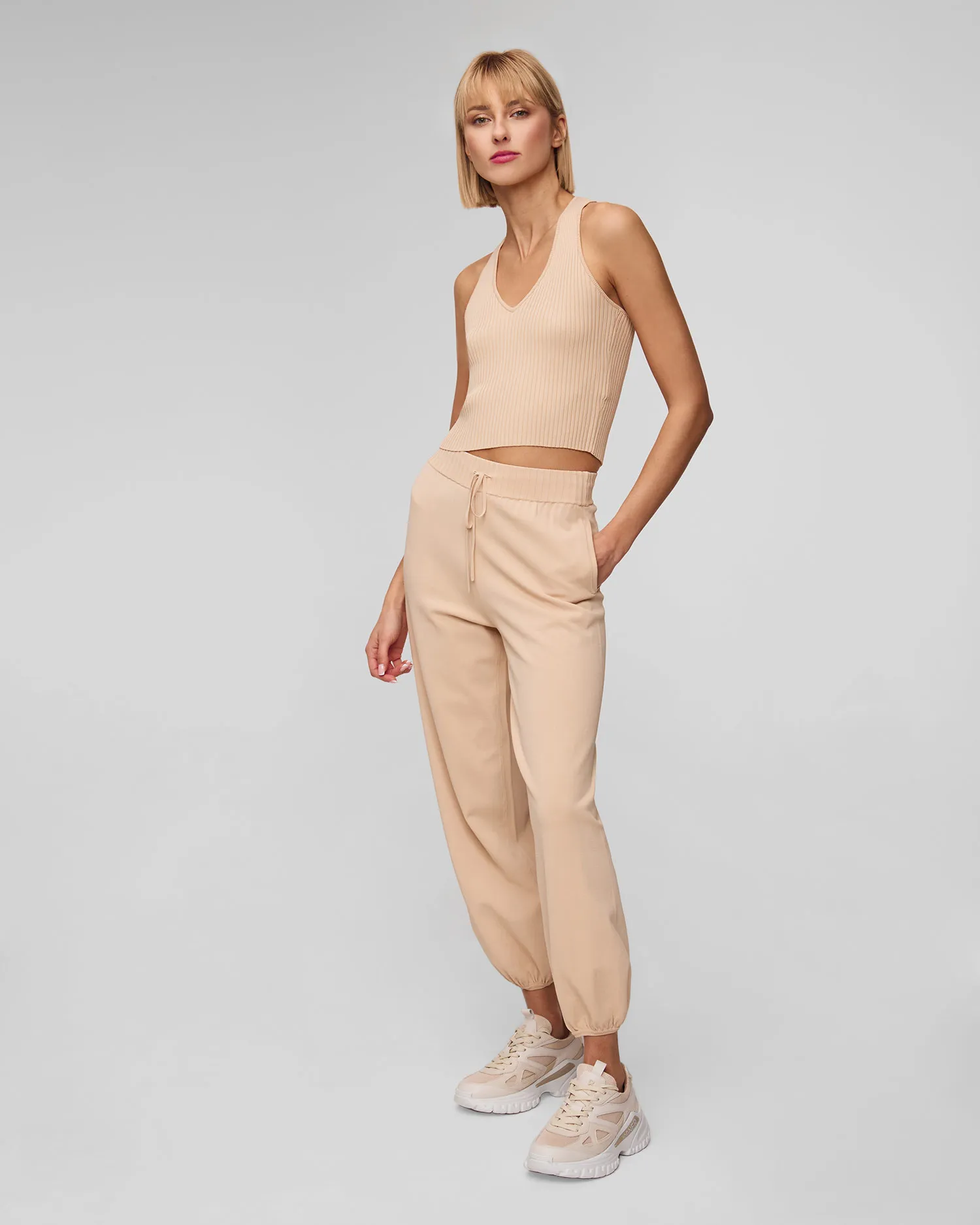 Pantaloni beige da donna Deha D02437-12111