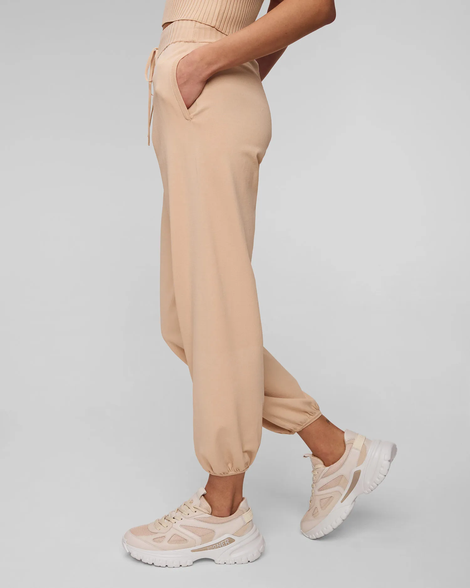 Pantaloni beige da donna Deha D02437-12111