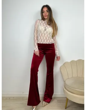 PANTALONI CINIGLIA BORDEAUX