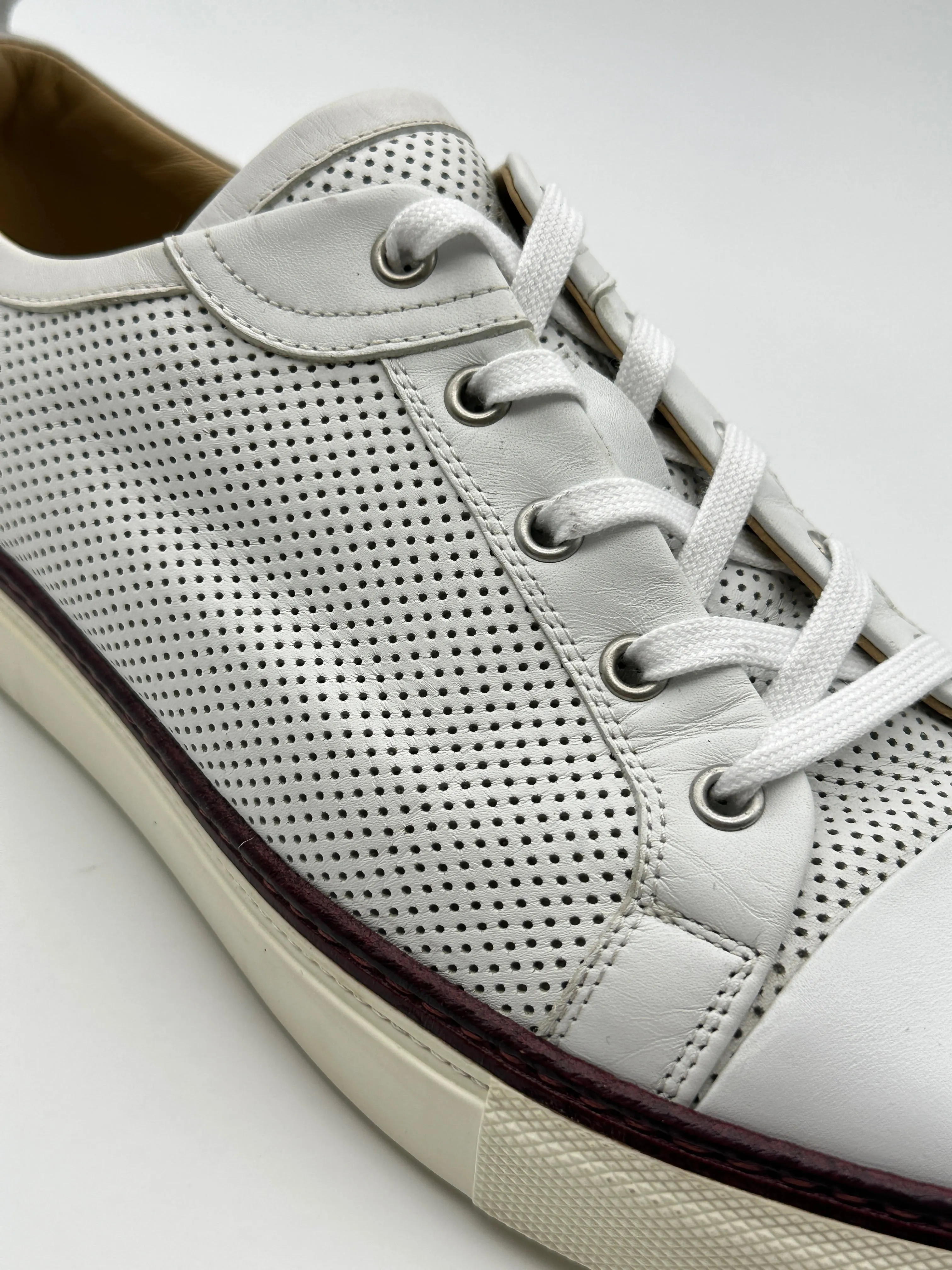 Perforated Leather Sneakers