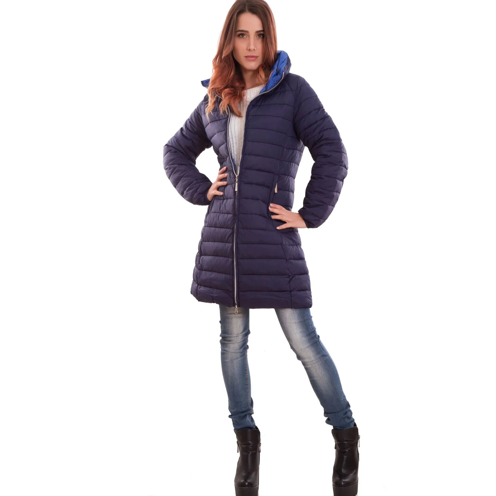 Piumino donna giacca zip FD0107